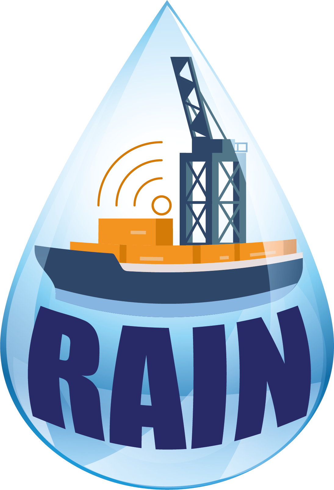 logo rain orange randlos